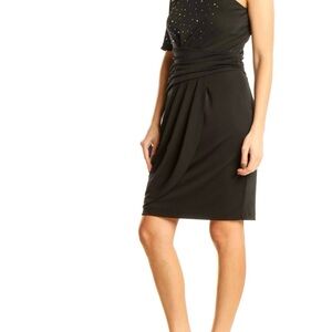VINCE CAMUTO
Black Rhinestone One Shoulder Dress